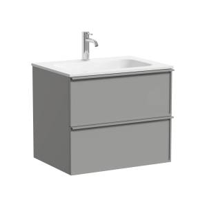 Тумба с раковиной Sancos Вельта (Velta) VL60WG + CN7011 тёплый серый, 60x44.5