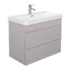 Тумба с раковиной Comforty Мадрид-80М2(Н) 00-00021782 серый шелк