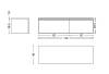 Тумба с раковиной Armadi Art Flat 140 подвесная, антрацит матовый фото 3