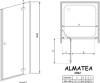 Душевая дверь в нишу Radaway Almatea DWJ 120 прозрачное стекло R фото 5