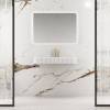 Раковина Vincea Solid Surface VWB-6SG90MW из искусственного камня, 900x460x120, подвесная, цвет белый матовый
