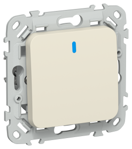 Выключатель 1-клавишный IEK Flite FI-V10-1-10-1-K86 сливочный