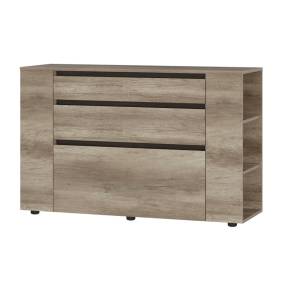 Комод БТС МЕБЕЛЬ Энигма КМ-06 00-00164039 дуб каньон, венге