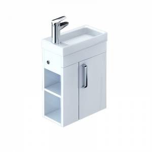 Тумба с раковиной Iddis Torr 40 TOR40W1i95K подвесная, белый