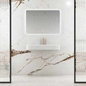 Раковина Vincea Solid Surface VWB-6SG90MW из искусственного камня, 900x460x120, подвесная, цвет белый матовый