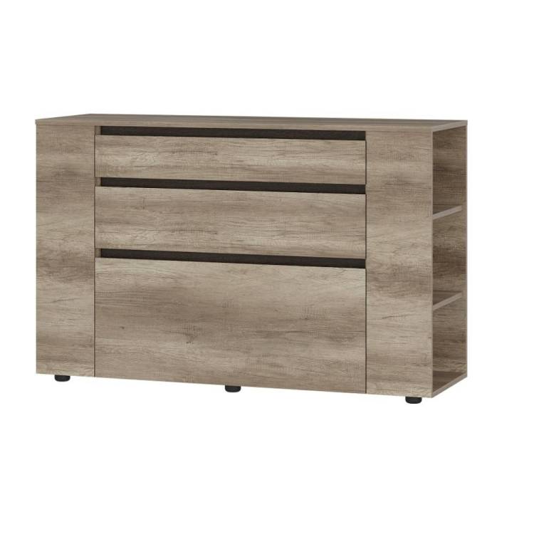 Комод БТС МЕБЕЛЬ Энигма КМ-06 00-00164039 дуб каньон, венге