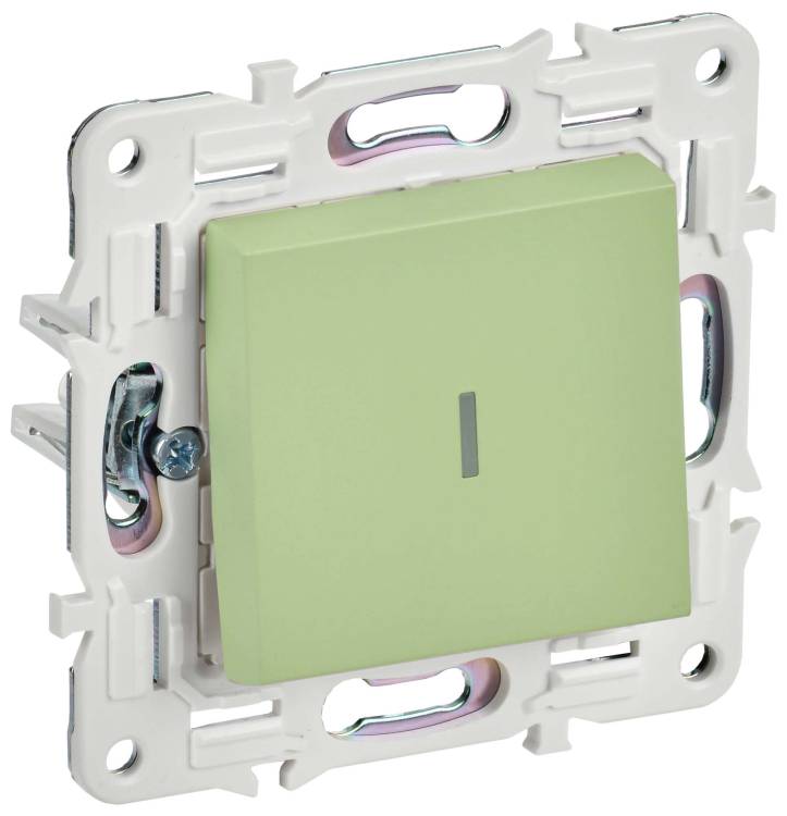 Выключатель 1-клавишный IEK Skandy SK-V10-1-10-K06 мятный
