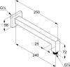 Кронштейн для верхнего душа Kludi A-QA 6654305-00 фото 2