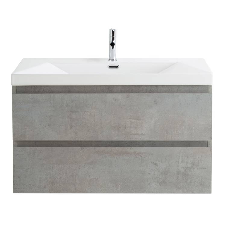 Тумба под раковину Cezares MOLVENO-90-2C-SO-BET Beton, 90x50x50