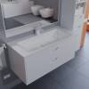 Тумба с раковиной Uperwood Modul 393020552 подвесная, матовая, белая, 100 см фото 5