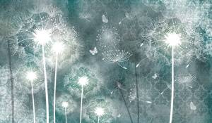 3D Фотообои Artegrafico «Загадочные одуванчики» EK-001 акварель