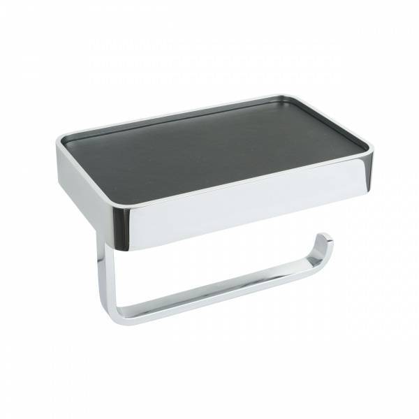 Держатель для туалетной бумаги Wonzon & Woghand WW-8336 с полкой, хром