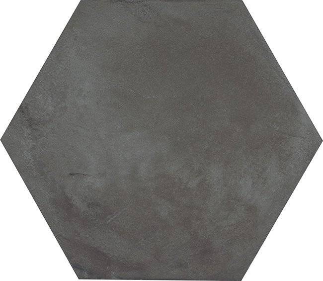 Керамогранит Marca Corona Terra 0094 Nero Esagono 21.6x25