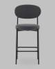Стул полубарный Stool Group Бриф DD AV 477-C89-9005 (PP) темно-серый, велюр фото 3
