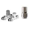 Набор термостатический прямой Royal Thermo Design НС-1476639 1/2" Click Хром с термоголовкой Design Хром