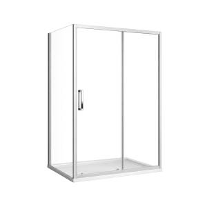 Душевой уголок Royal Bath Accord RB7100HPS-T-ST профиль сатин, стекло прозрачное, 100x70x200