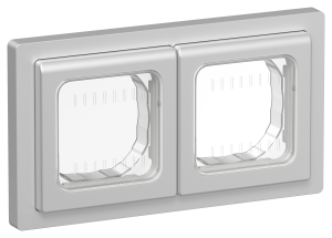 Рамка 2-постовая IEK Flite FI-M20-32-55-K47 алюминий