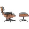 Комплект кресло и оттоманка Bradex Home Eames Lounge Chair FR 0016-17 черные фото 9