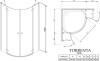 Душевой уголок Radaway Torrenta PDD/E 90x80 прозрачное стекло фото 5