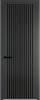 Межкомнатная дверь Profil Doors 3 AGP цвет профиля Серая ночь, стекло безопасное 6 мм мору черный 800x2000