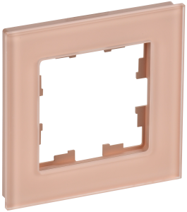 Рамка 1-постовая IEK Brite BR-M12-G-31-K96 персиковый матовый