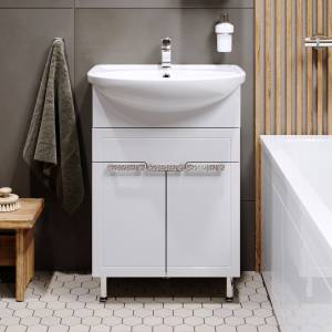 Тумба с раковиной Alavann Vittoria 60 белая