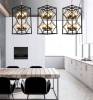 Подвесная люстра Lumina Deco Quadrato LDP 1223-8 BK+MD фото 2