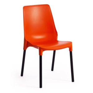 Стул Tetchair Genius (mod 75) 19670 оранжевый, черные ножки