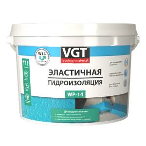 Гидроизоляция эластичная полимерная VGT WP-14 6 кг