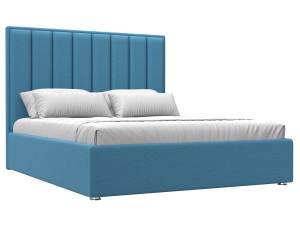 Интерьерная кровать Лига Диванов Афродита 123585 амур голубой, рогожка 160x200