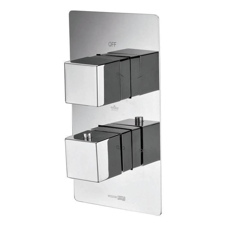Смеситель для ванны и душа Wasserkraft Alme 1544 Thermo термостатический, хром
