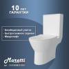 Унитаз-компакт Maretti Ritta RI10NBM58-844 безободковый, сиденье микролифт, белый фото 7