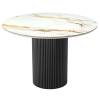 Стол Bradex Home Aura RF 0833 calacatte gold мрамор, черный 110x110x75