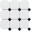 Мозаика Starmosaic Hex+Octagon+Triangolo CLA006 Octagon Big White/Black Matt 30x30