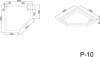 Поддон для душа Black&White Stellar Wind P-10 фото 4