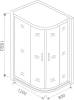 Душевой уголок Good Door Latte R-120-C-WE фото 5