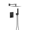 Душевая система Excellent Krotos Black AREX.SET.8046BL черная матовая, встраиваемая, с термостатом