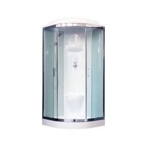 Душевая кабина Royal Bath RB 90HK6-WT-CH с низким поддоном, с сиденьем