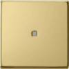 Лицевая панель Gira System 55 выключателя одноклавишного с подсветкой латунь 0290604
