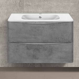 Тумба с раковиной Vincea Paola 80 бетон