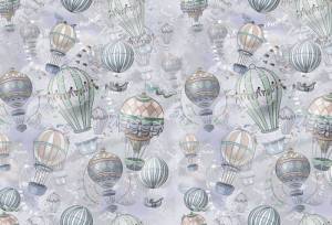 3D Фотообои Artegrafico «Невесомый полёт в пастельных тонах» KID-048 акварель