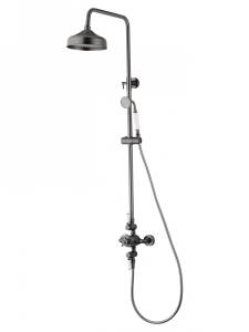 Душевая стойка Wonzon & Woghand WW-B3041-BGG с термостатом, темный графит