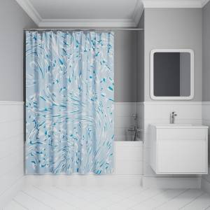 Штора для ванной Iddis Base BX02P18i11 полиэстер, 200x180, голубой