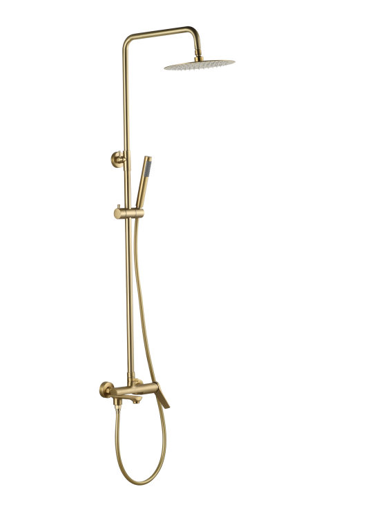 Душевая стойка ESKO Shanghai Gold ST1425SHAGold со смесителем, золотой