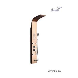 Душевая панель Cerutti Spa Victoria RG CT9977 с системой водопад и с изливом, розовое золото