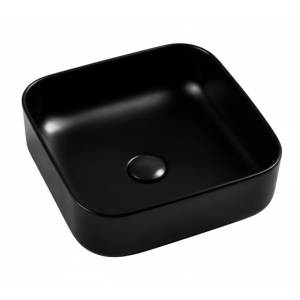 Раковина AQUAme AQM5011MB накладная, 40 см, черная матовая