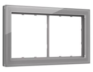 Рамка 2-постовая Ambrella Volt Sigma SF350502 сталь стекло закаленное натуральное