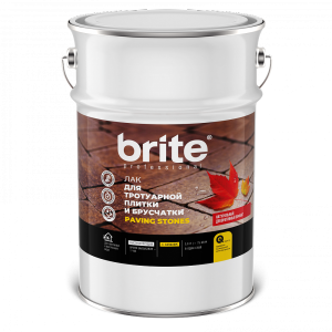 Лак для тротуарной плитки и брусчатки Brite Professional бесцветный 5 л