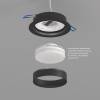 Встраиваемый светильник Denkirs Flat DK2090-BK фото 3