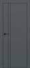 Межкомнатная дверь Profilo Porte PX-20 полотно Графит матовый, кромка AL черная с 4-х сторон, молдинг черный 5 мм 600x2000